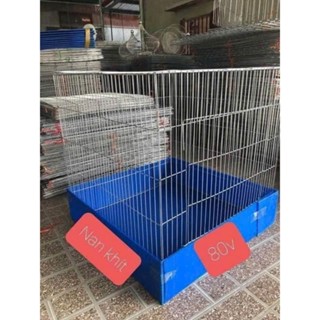 lồng gà chọi , gà tre 80v nan khít + khay nhựa