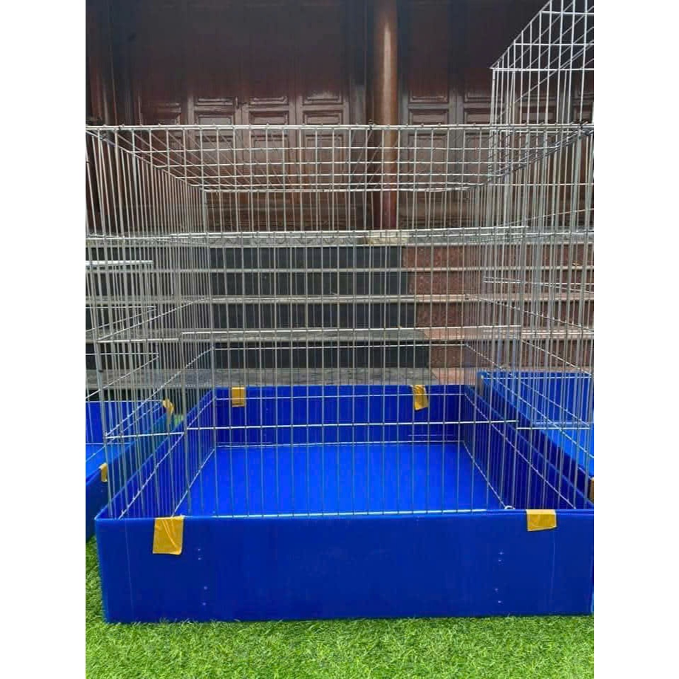 Lồng Nuôi Gà Chọi, Gà Tre LOẠI CHỐNG CHUỘT loại 60cm x 60cm x60cm + khay nan khít