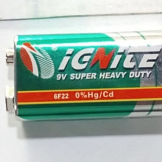 Pin 9V (6F22) iGNiTE  (Pin Vuông 9V) / Giá bán 2 Viên