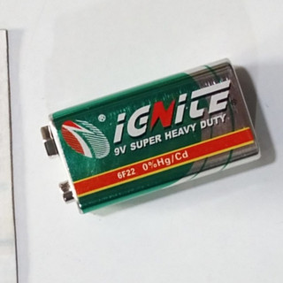 Pin 9V (6F22) iGNiTE  (Pin Vuông 9V) / Giá bán 2 Viên