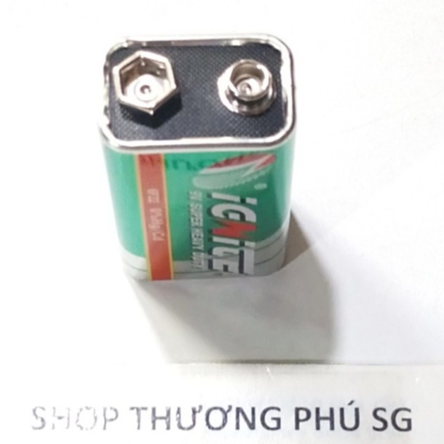 Pin 9V (6F22) iGNiTE  (Pin Vuông 9V) / Giá bán 2 Viên