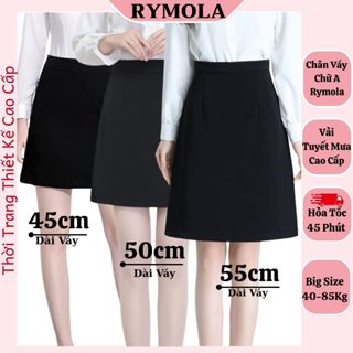  Chân Váy A Công Sở Quần Váy Chữ A Túi Chéo RYMOLA  Váy BigSize Màu Đen Cạp Cao Hàng Thiết Kế Cao Cấp Có Quần Bảo Hộ 