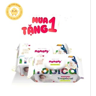 [ Mua 1 tặng 1] Khăn ướt nhiệt đới Mamamy Tropical 90 tờ