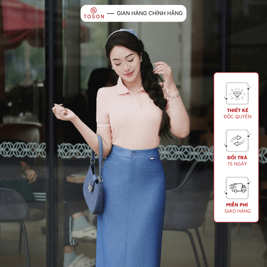 Áo polo croptop thấm hút tốt, tôn dáng trẻ trung TOSON FASHION – Thời trang thiết kế công sở nữ