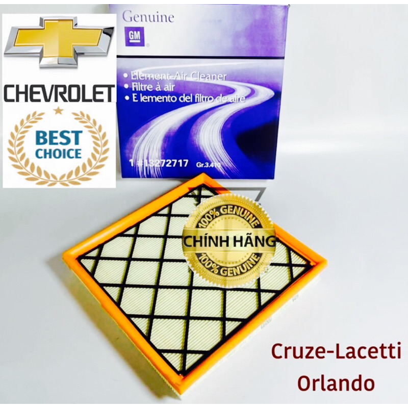 [Chevrolet Cruze-Lacetti-Orlando] lọc gió động cơ ô tô Cruze,Orlando,Lacetti- mã 13272717