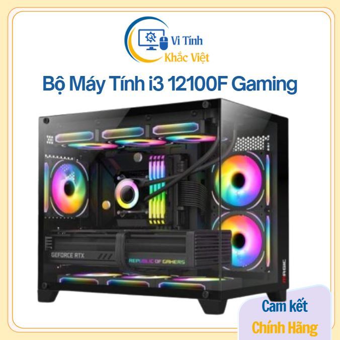 Bộ Máy Tính Bàn PC Intel I3-12100F / VGA RX 560