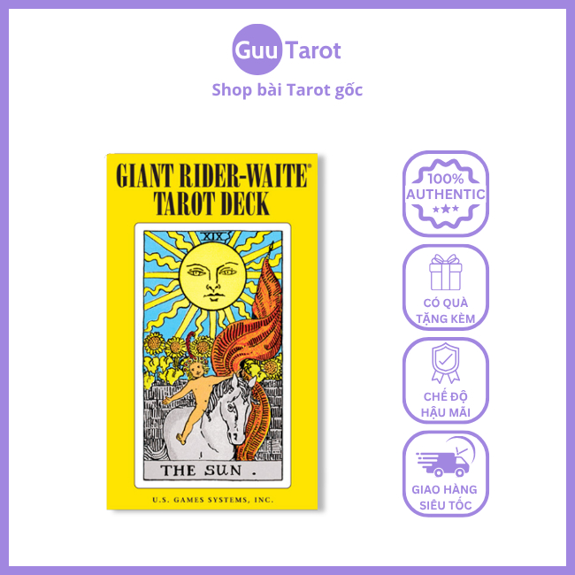 Bộ Bài Giant Rider-Waite Tarot Deck (Guu Tarot Shop)