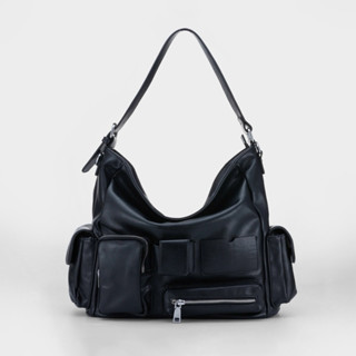 Túi Hailey Pocket Shopper Bag - túi tote hộp nhiều ngăn - màu đen