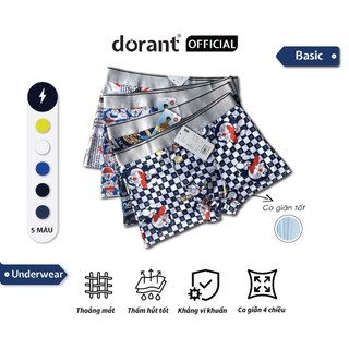  Quần lót nam Doremon quần sịp đùi boxer nam chất thun lạnh cao cấp co dãn in hình họa tiết cute Doremon Shin DORANT 