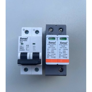 Chống sét lan truyền LWse 2P 1000V - Cắt lọc sét DC , CB DC 2P 25A, 32A, 63A