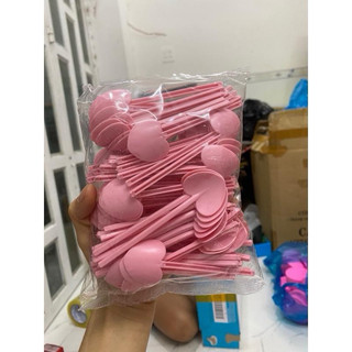 Combo 50-100 muỗng múc kem/ muỗng múc bột/ xẻng tim/ đủ màu/ muỗng dài 12cm
