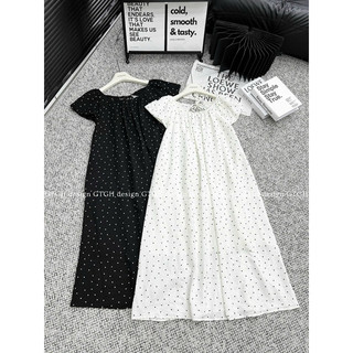 Váy maxi lụa cổ tim sang chảnh
