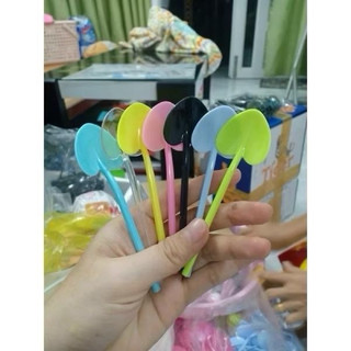 Combo 50-100 muỗng múc kem/ muỗng múc bột/ xẻng tim/ đủ màu/ muỗng dài 12cm