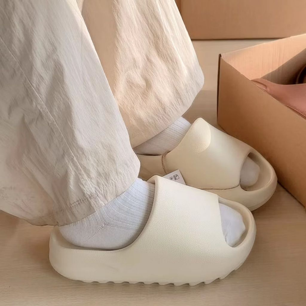 Dép Bánh Mì Đúc Đế Răng Cưa Cao 4cm Thời trang Nam Nữ ( Bản Vân Nhám)