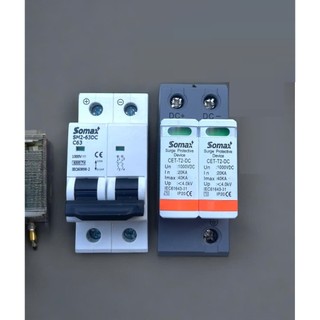 Aptomat DC 2P 63A 1000V - Chống sét lan truyền DC 1000v dùng cho solar