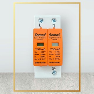 Chống sét lan truyền AC 2P 4P 40kA - phụ kiện chống sét năng lượng mặt trời solar