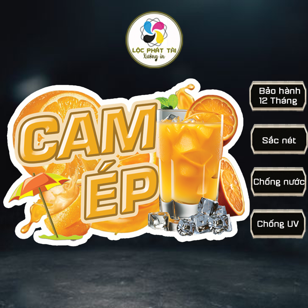 Decal dán CAM ÉP chống nắng chống nước bền màu đắt khách Lộc Phát Tài