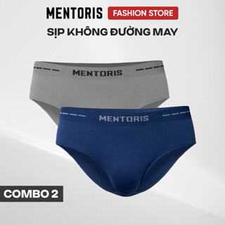 Combo 2 quần lót  Nam cao cấp Mentoris chất vải co dãn tốt  thoải, công nghệ dệt không đường may CB2MBF04