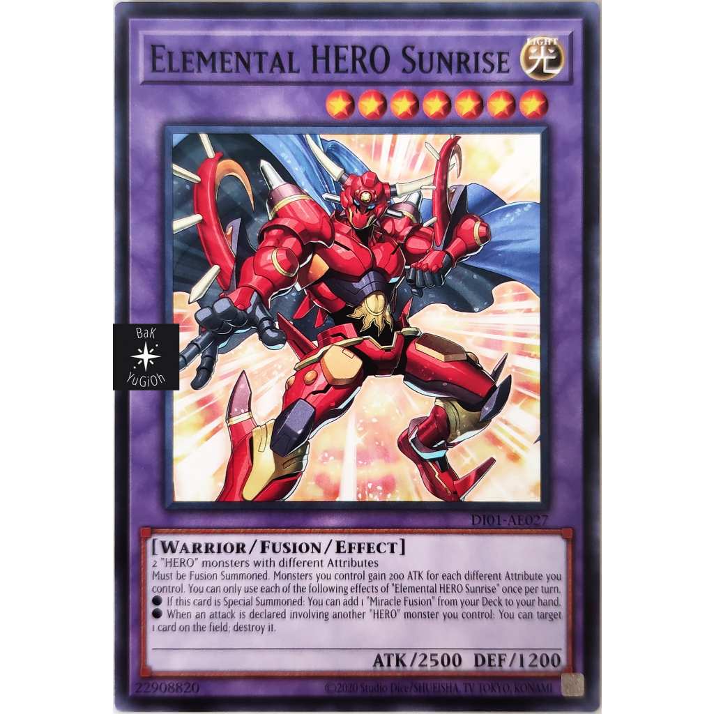 [BaK Yu-Gi-Oh] [Thẻ Bài Chính Hãng] Elemental HERO Sunrise |AE| Common