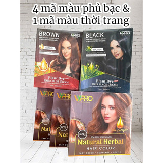 Nhuộm Phủ Bạc Thảo Dược  VYPRO 500mlx2 Hàng Cty TNT Sản Xuất Và Phân Phối Chất Lượng Cao Không Khô Tóc Không Dính Da Đầu