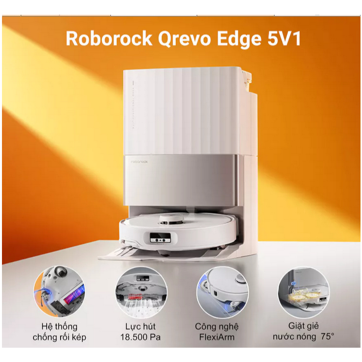 Roborock QRevo Edge 5V1 robot hút bụi lau nhà - Bản Quốc Tế - Bảo Hành 24 Tháng