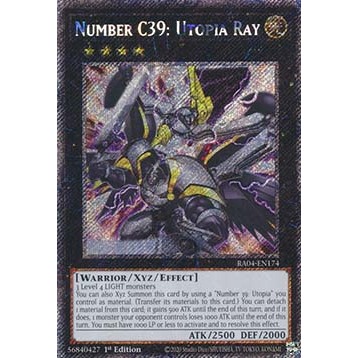 Thẻ bài Yugioh - TCG (UK) - Number C39: Utopia Ray - RA04-EN174