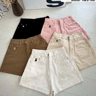  Quần Sọt Cạp cao Quần Sọt Thêu Thỏ Có Nhiều Màu Chất  Mềm Mặc Thoải Mái Lanvyshop ms 012 