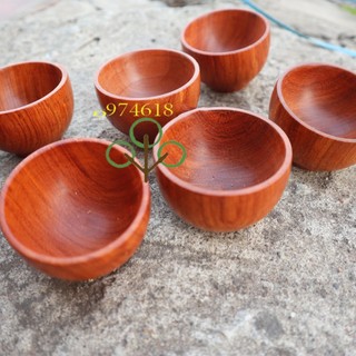 Ấm chén gỗ hương bộ ấm trà gỗ nguyên khối