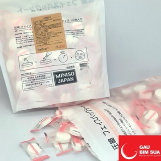 Combo 5 viên Mặt nạ nén giấy Miniso tiết kiệm chi phí dưỡng da