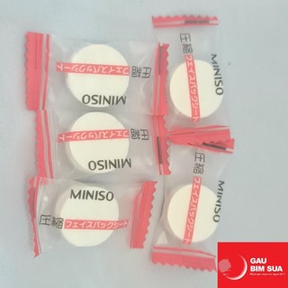 Combo 5 viên Mặt nạ nén giấy Miniso tiết kiệm chi phí dưỡng da