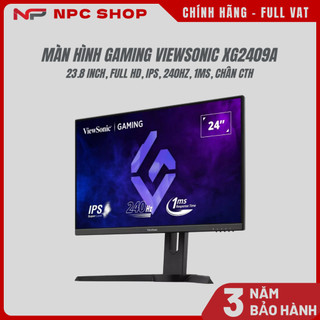 Màn hình Gaming Viewsonic XG2409A | 23.8 inch, Full HD, IPS, 240Hz, 1ms, chân CTH