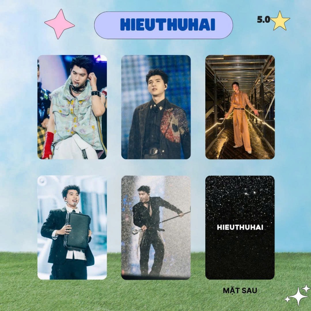 [UNOFF] Card bo góc HIEUTHUHAI - Bản 11 - Card Bo Góc Unofficial - Cán nhám 2 mặt