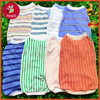 Áo Cho Chó Mèo 3 Lỗ Vải Cotton - Áo Cho Thú Cưng Mùa Hè Mẫu Mới 2 Đủ Size (XS -  2XL)