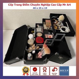 [BH 24T] Cốp Trang Điểm Chuyên Nghiệp Mr Art - Thùng Đựng Đồ Make Up Cô Dâu Kèm Dây Đeo