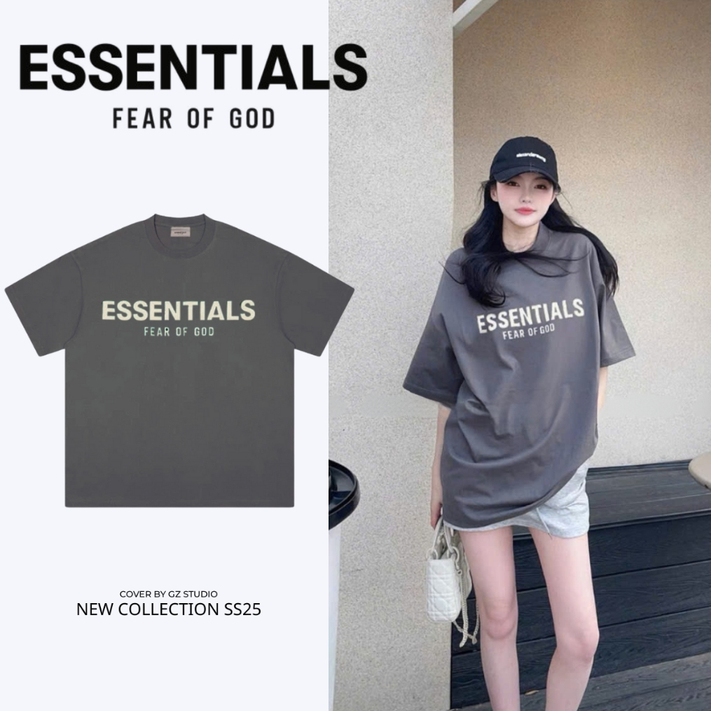 Áo ESSENTIALS Cotton 250gsm Co Giãn 2 Chiều, Áo Thun Essentials Hàng QC GZ Studio