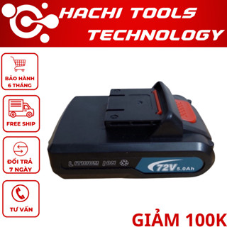 Pin máy khoan Makita, Dewalt, Bosch 72v dùng cho máy 18v, 21v, 24v, 26v, 36v, 72v cùng chân