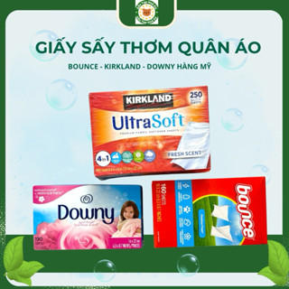  Giấy thơm quần áo Bounce 165 tờ   Ultrasoft Kirkland 250 tờ Downy 120 tờ  Hàng Mỹ  