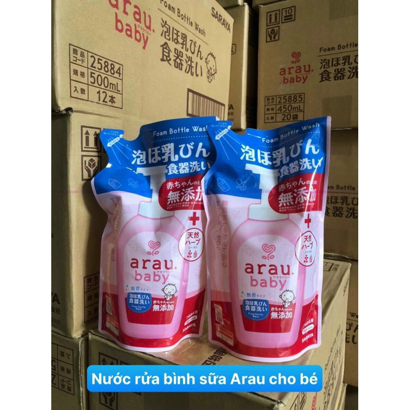 Nước rửa bình sữa Arau túi 450ml