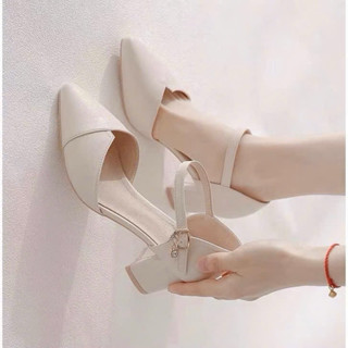 Giày Cao Gót Đế Vuông 5 Phân Tôn Dáng Sang Chảnh A11