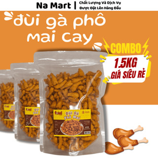 Combo 3 gói 1.5kg Đùi Gà Phô Mai Cay, Snack Bim bim Thơm Ngon Giòn Tan, Snack Đùi Gà Ăn Vặt Nhà Na