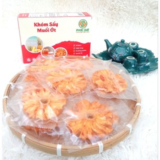 Khóm sấy muối ớt (khóm đã loại bỏ cùi bên trong)hộp 100g