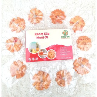 Khóm sấy muối ớt (khóm đã loại bỏ cùi bên trong)hộp 100g