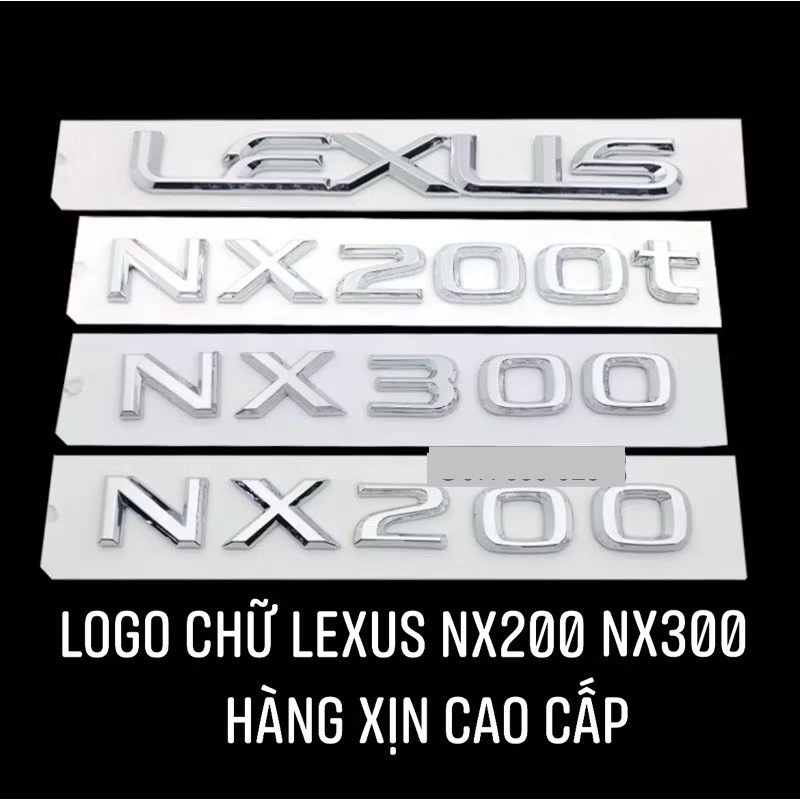 CHỮ LEXUS NX300 NX200 BYBRID XỊN CAO CẤP GIÁ RẺ