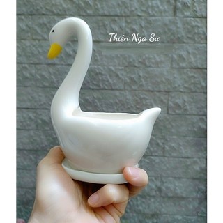 Thiên Nga sứ đựng hoa, trang trí