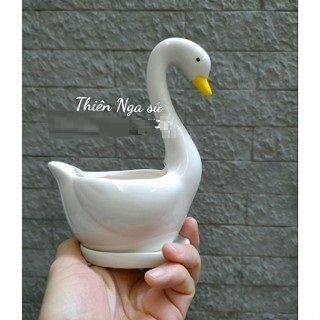 Thiên Nga sứ đựng hoa, trang trí