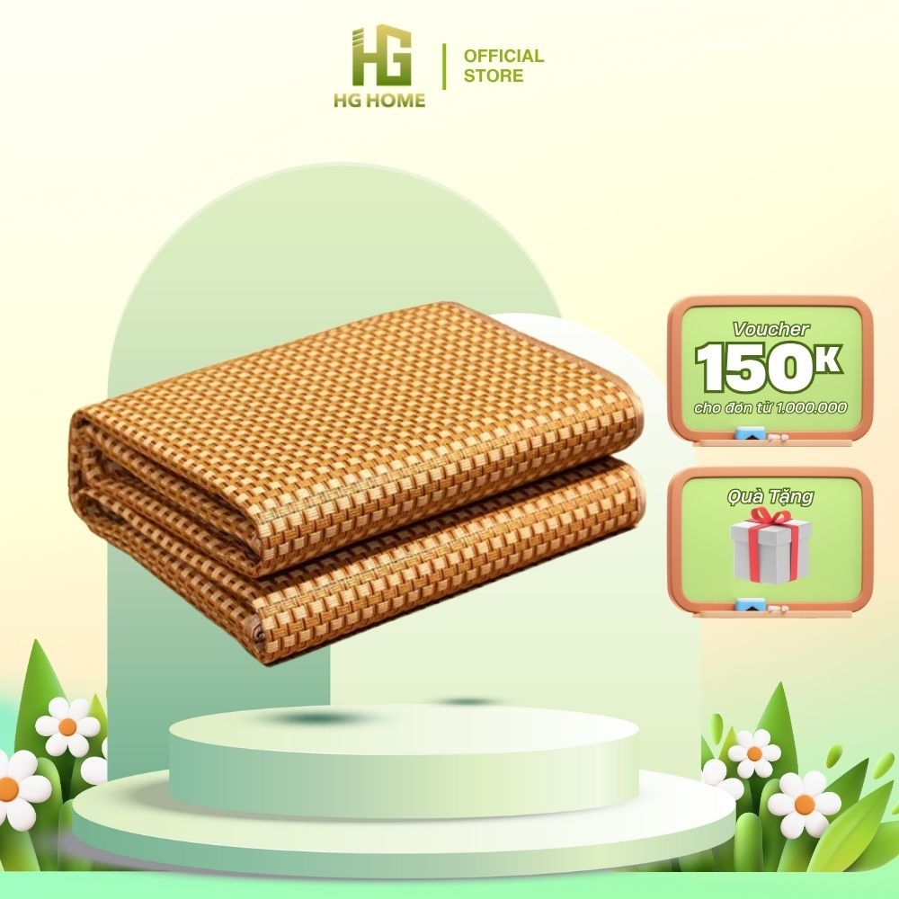 Chiếu Mây Điều Hòa Cao Cấp Đa Dạng Kích Thước - Chiếu Điều Hòa Sợi Mây Lót Lụa Cao Cấp Thoáng Mát Dễ Dàng Vệ Sinh