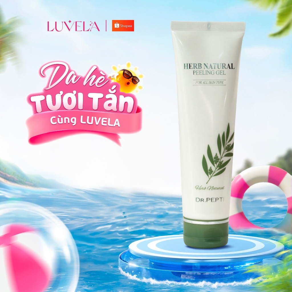 Tẩy Tế Bào Chết Dr.Pepti Herb Natural Peeling Gel Thảo Dược Hàn Quốc Mỹ Phẩm Chính Hãng 130ml TDC01