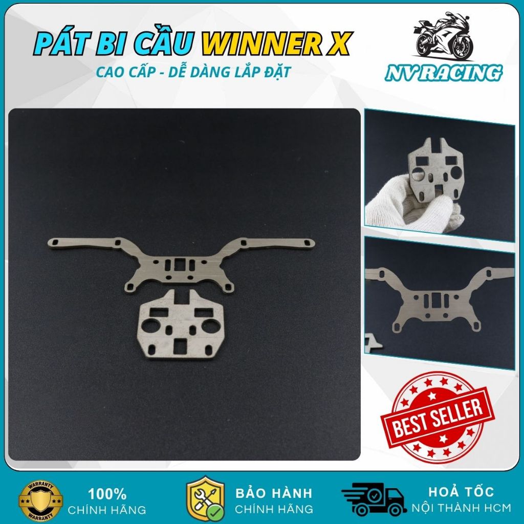 Pát Gắn Bi Cầu Đôi 3.0 Inch Inox Cho Winner X, Pát Độ Đèn Bi Cầu Winner X Chính Xác Dễ Lắp Đặt