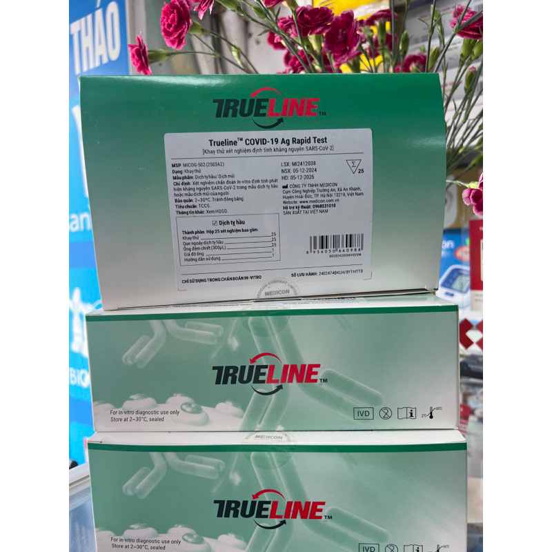 [HOẢ TỐC HN] 1 Que Test Nhanh Covid Tại Nhà Trueline Covid-19 Ag Rapid Test Việt Nam
