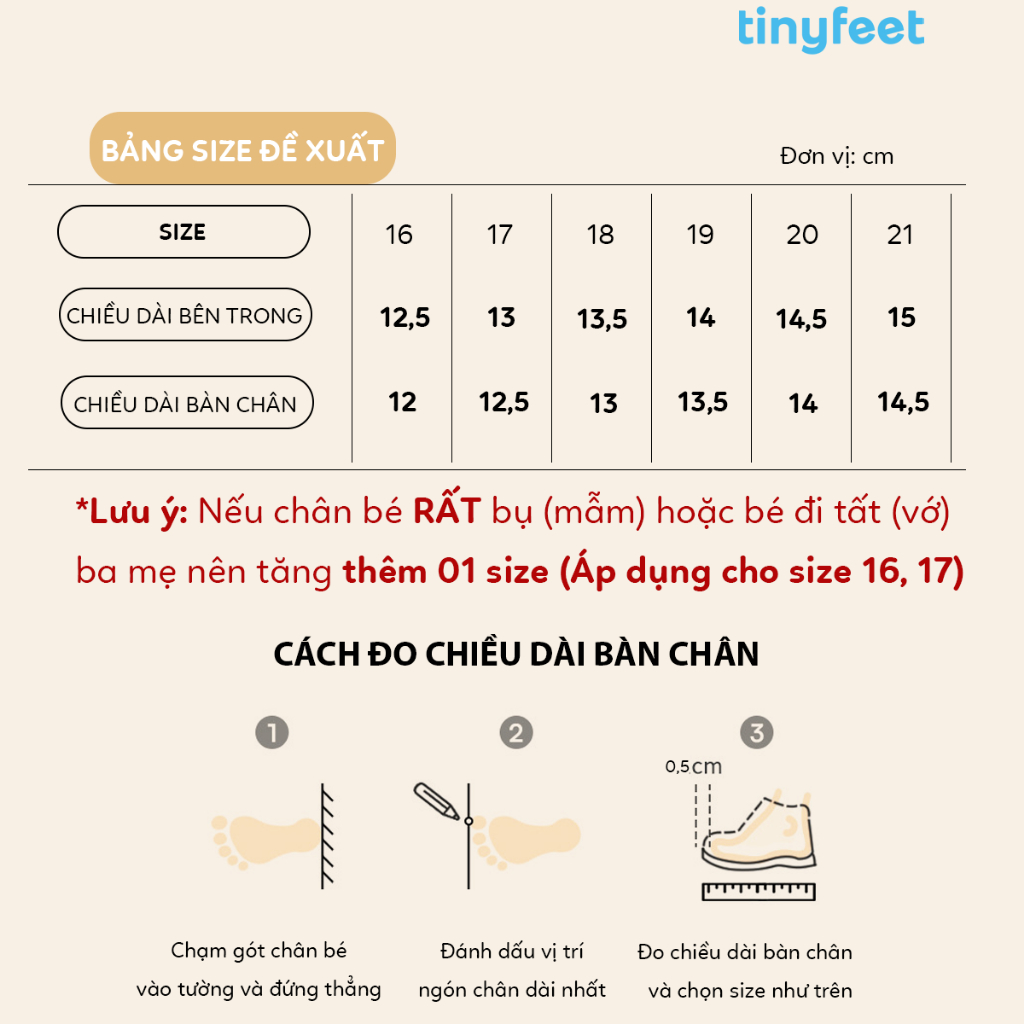 Sandal Tập Đi Cho Bé Siêu Nhẹ TINYFEET TN04 Dép Tập Đi Cho Bé Trai Bé Gái 1 Tuổi 2 Tuổi 3 Tuổi | BigBuy360 - bigbuy360.vn